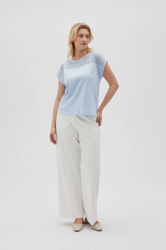 WOMEN'S TSHIRT L-TS-4641 L.BLUE