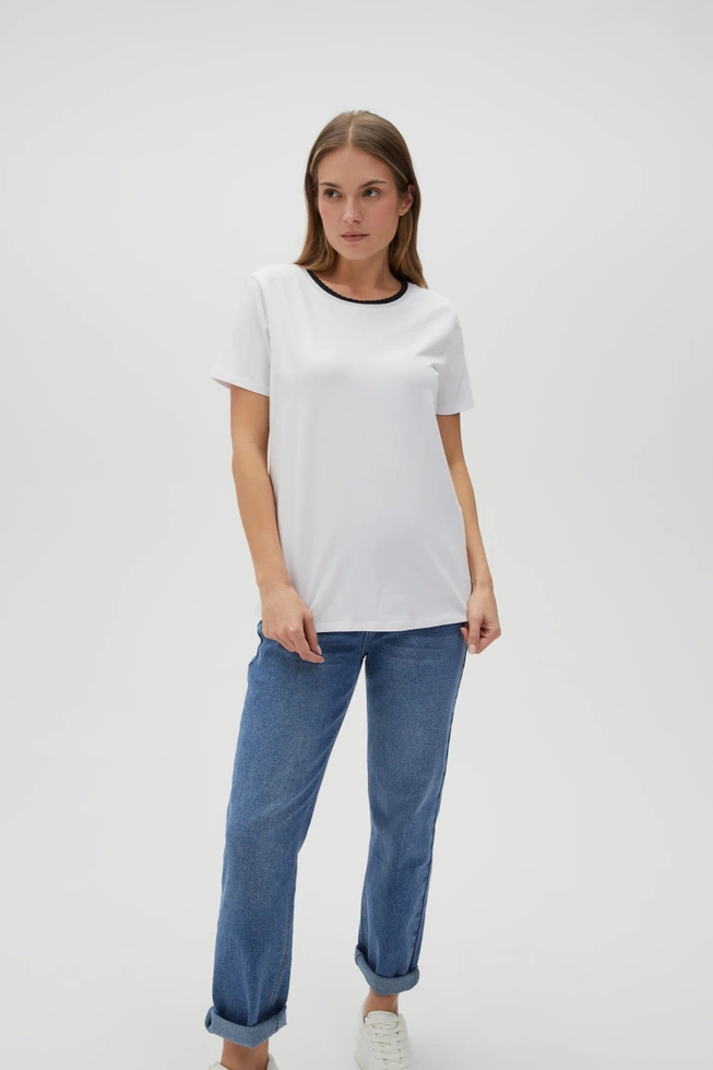 WOMEN'S TSHIRT L-TS-4601 WHITE