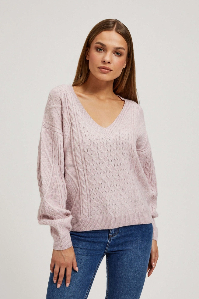 SWETER DAMSKI Z-SW-4261 PINK MEL