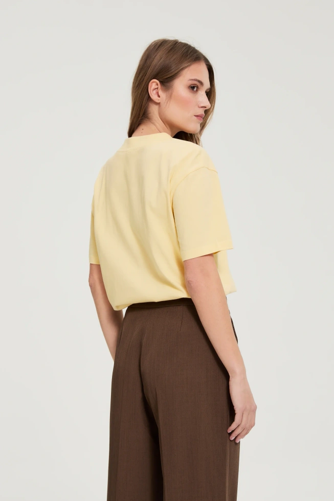 WOMEN'S TSHIRT L-TS-4950 L.YELLOW