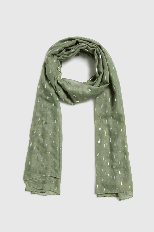 WOMEN'S SCARF L-SZ-4910 OLIVE-set