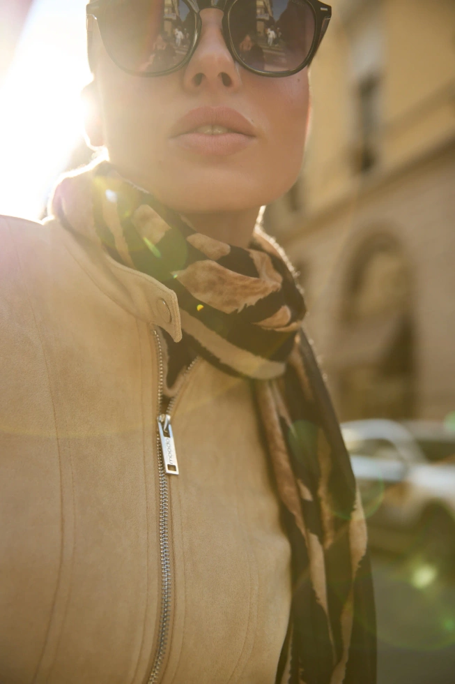 WOMEN'S SCARF L-SZ-4914 BLACK