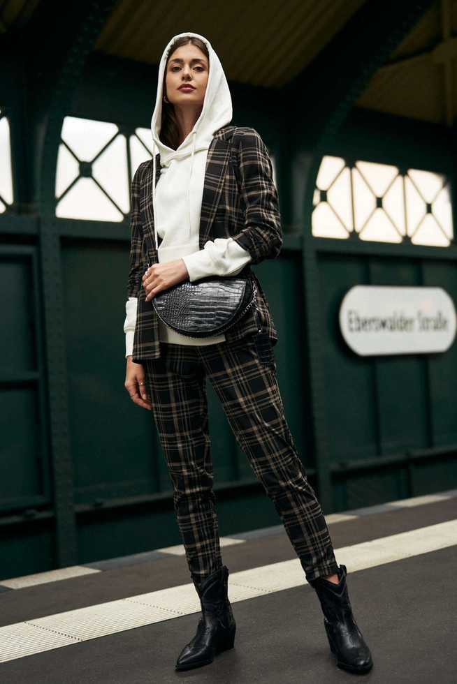 Checked trousers