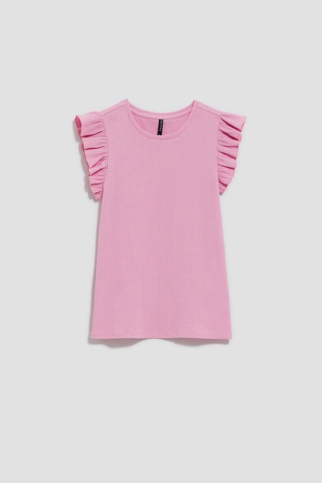 LADIES TOP L-TS-4071 L.PINK