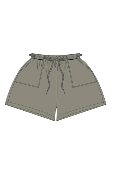 WOMEN'S SHORTS L-SH-4615 OLIVE