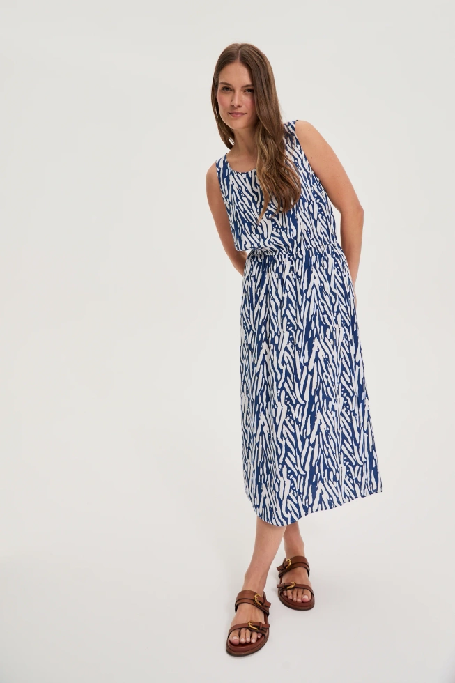 WOMEN'S DRESS L-SU-4658 BLUE