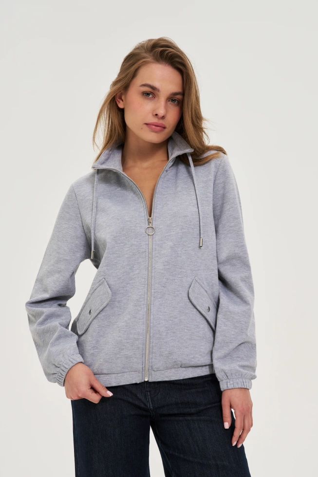 WOMEN'S SWEATSHIRT Z-BL-4811 L.GREY MEL