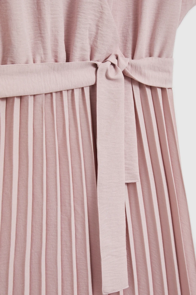 WOMEN'S DRESS L-SU-4912 DUSTY PINK-set