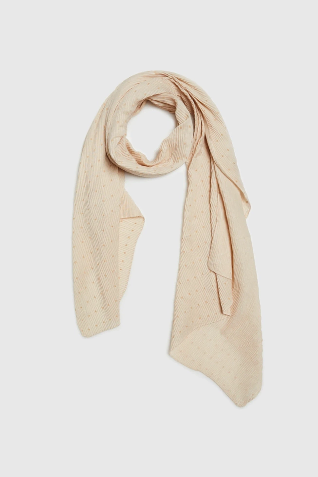 WOMEN'S SCARF L-SZ-4618 L.BEIGE-set