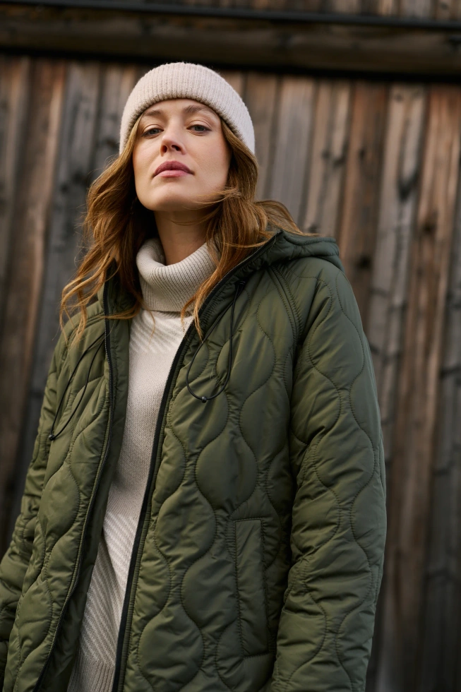 WOMEN'S JACKETS Z-KU-4810 D.OLIVE