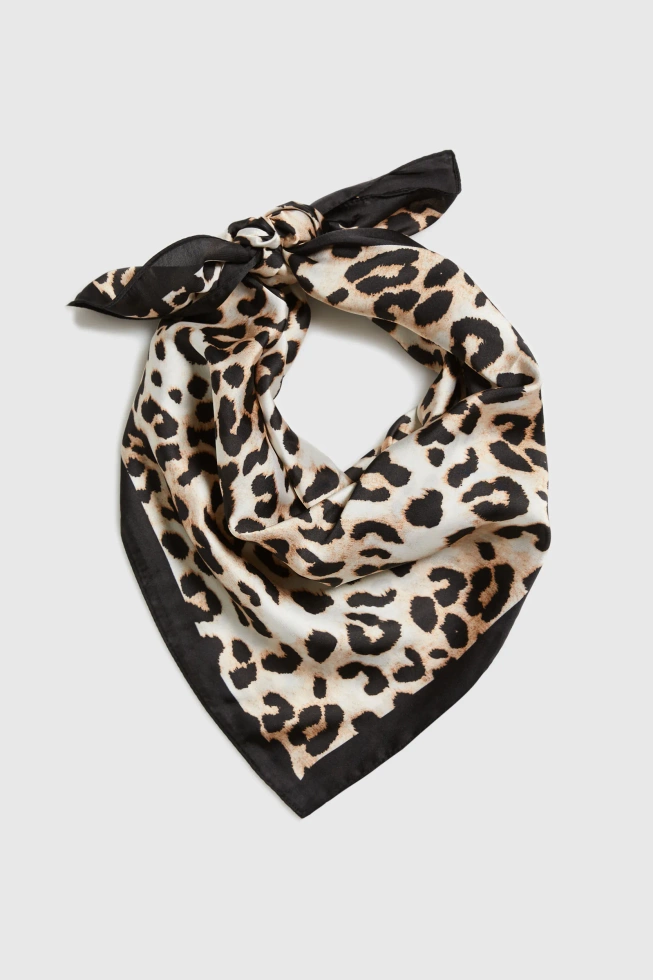 WOMEN'S SCARF L-SZ-4921 BLACK-set