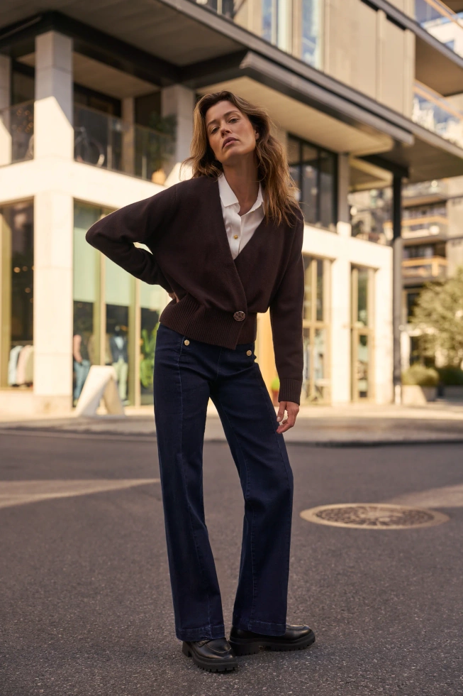 WOMEN'S SWEATER Z-SW-4873 BROWN