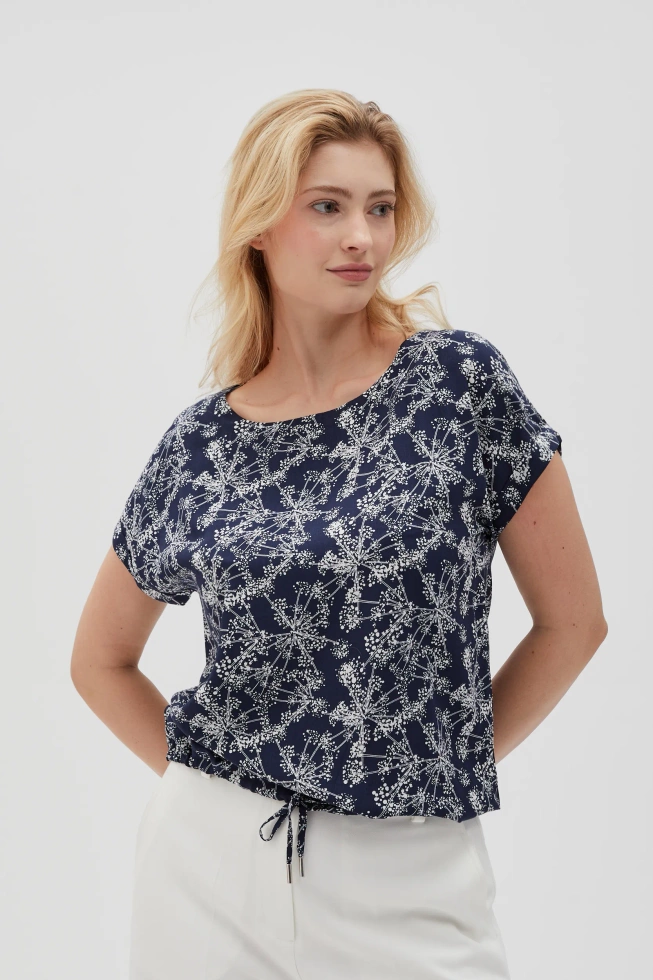 WOMEN'S SHIRT L-KO-4628 NAVY