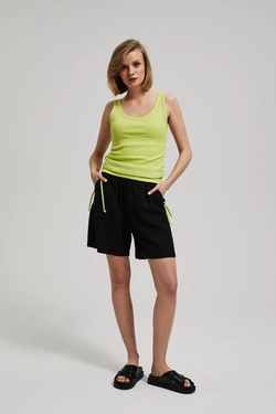 LADIES SHORTS L-SH-4022 BLACK
