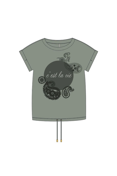 WOMEN'S TSHIRT L-TS-4636 OLIVE