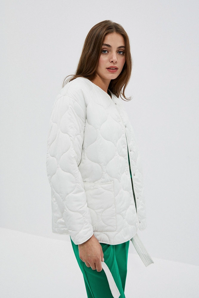 LADIES JACKETS L-KU-4008 OFF WHITE