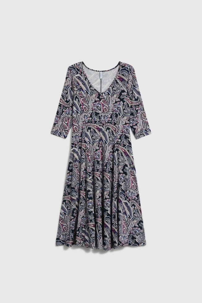 WOMEN'S DRESS L-SU-4908 NAVY
