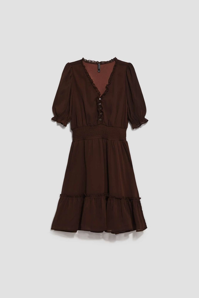 LADIES DRESS L-SU-4023 D.OAK