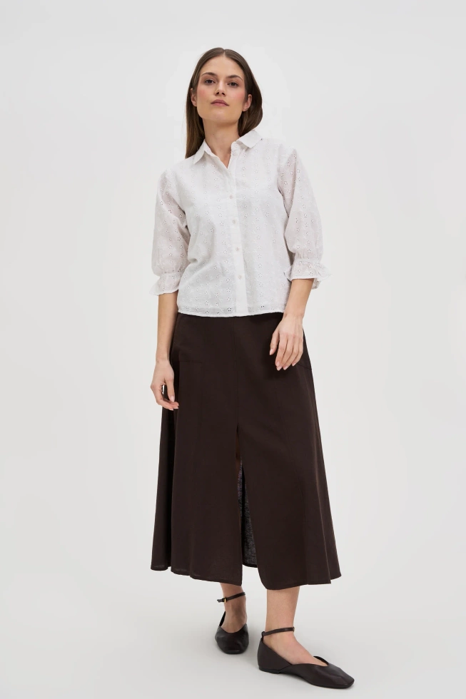 WOMEN'S SHIRT L-KO-4654 WHITE-set