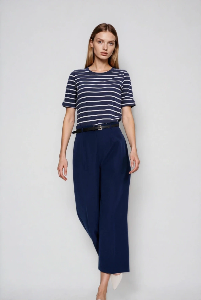 WOMEN'S TSHIRT L-TS-4933 NAVY