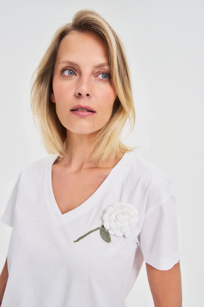 WOMEN'S TSHIRT L-TS-4660 WHITE