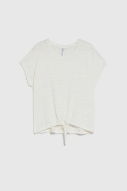 KOSZULKA DAMSKA L-TS-4981 OFF WHITE-pakiet