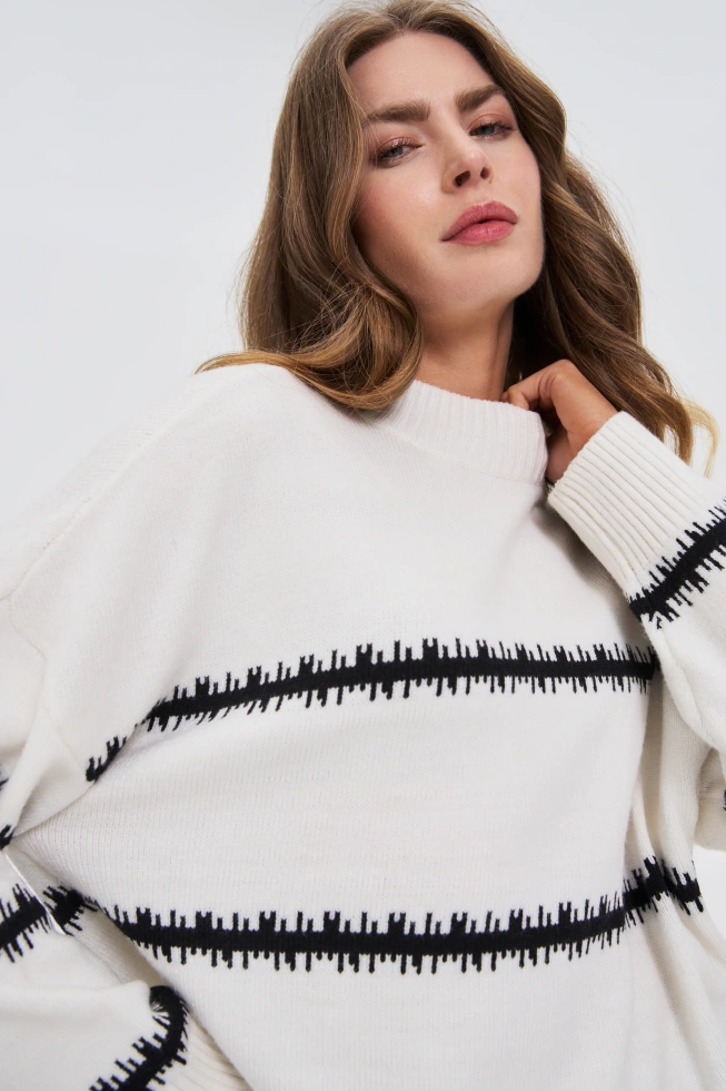 SWETER DAMSKI Z-SW-4832 OFF WHITE