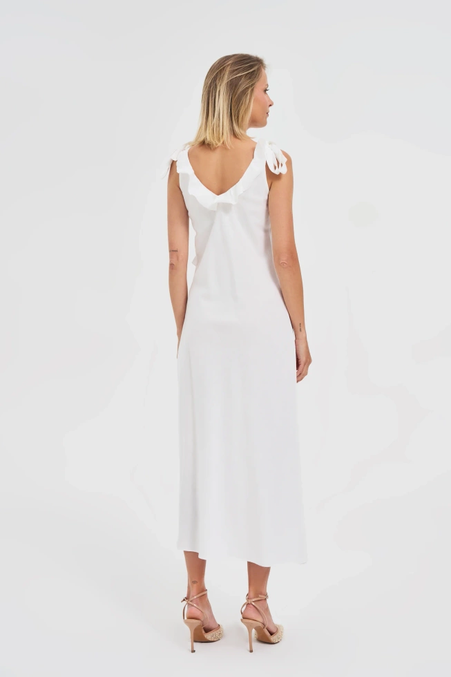 WOMEN'S DRESS L-SU-4669 WHITE