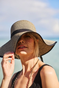 WOMEN'S HAT L-CZ-4603 BLACK-set