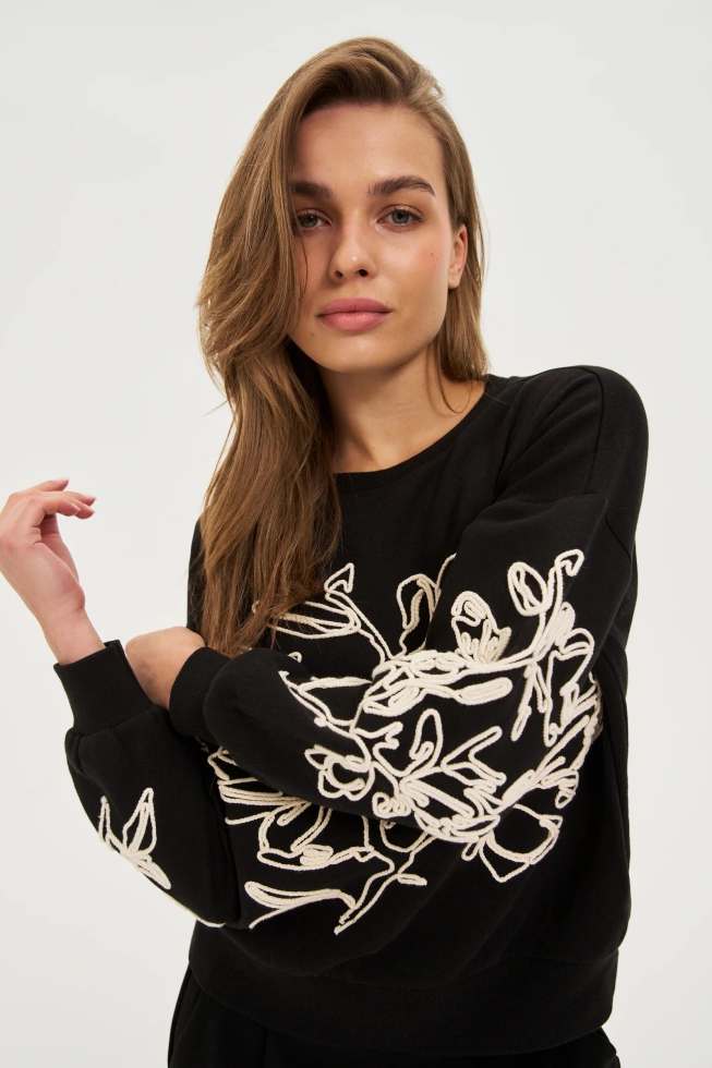 WOMEN'S SWEATSHIRT Z-BL-4817 BLACK