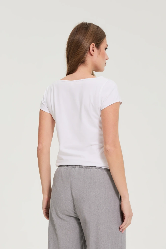 WOMEN'S TSHIRT L-TS-4952 WHITE