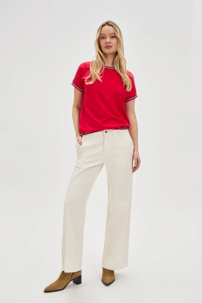 WOMEN'S TSHIRT L-TS-4637 RED