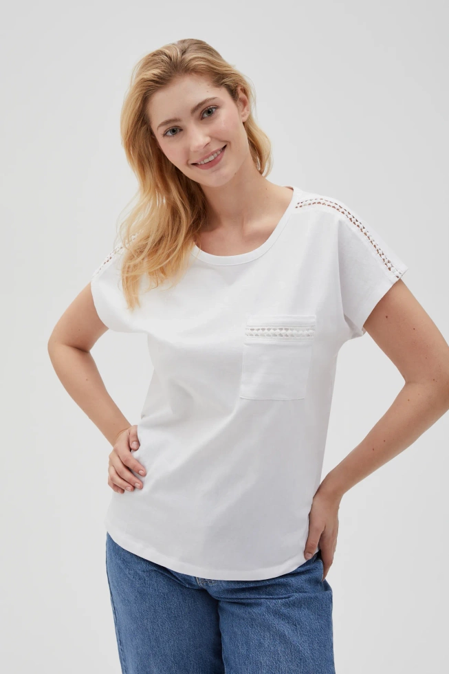 KOSZULKA DAMSKA L-TS-4635 WHITE