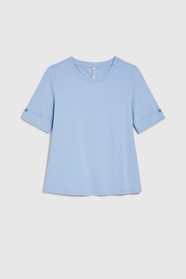 WOMEN'S TSHIRT L-TS-4910 L.BLUE
