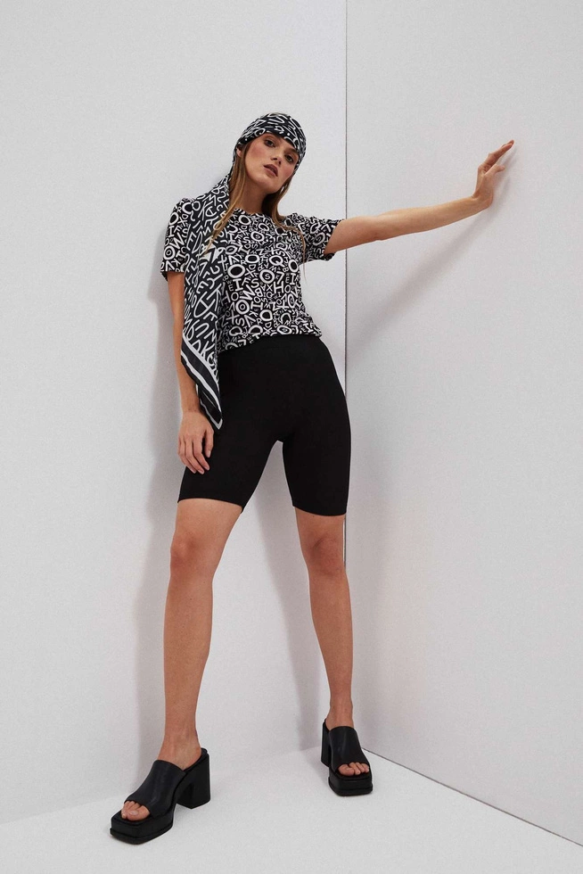 LADIES TSHIRT L-TS-4098 BLACK_WHITE