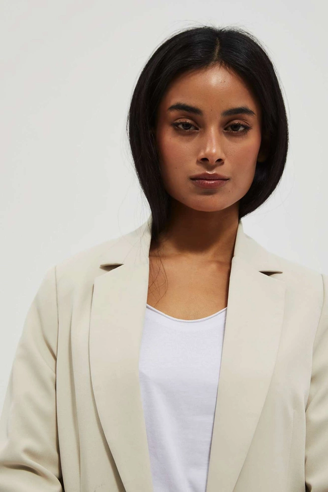 LADIES JACKETS L-MR-4013 L.BEIGE