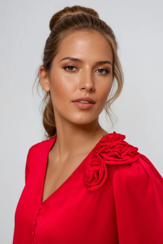 WOMEN'S SHIRT Z-KO-4834 RED-set