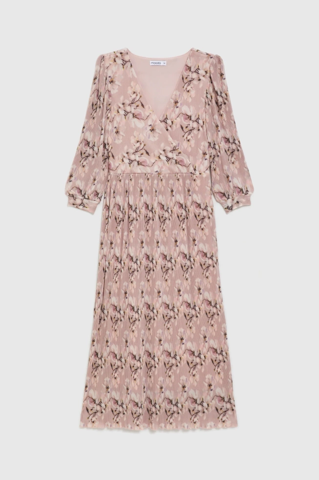 WOMEN'S DRESS L-SU-4922 DUSTY PINK