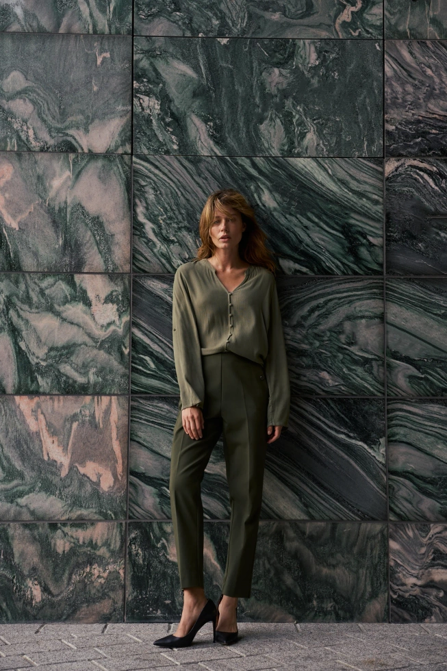 WOMEN'S SHIRT Z-KO-4802 OLIVE