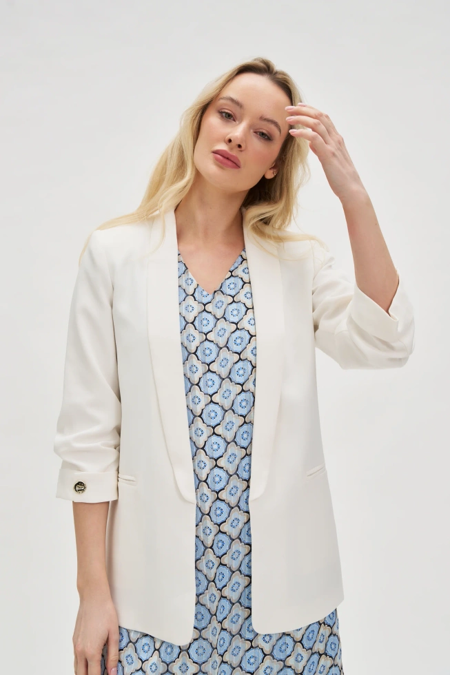 MARYNARKA DAMSKA L-MR-4604 OFF WHITE