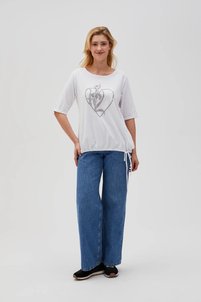 WOMEN'S TSHIRT L-TS-4611 WHITE