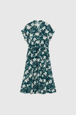 WOMEN'S DRESS L-SU-4929 D.GREEN