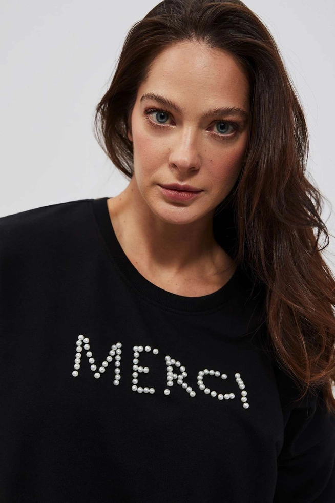 LADIES SWEATSHIRT L-BL-4007 BLACK