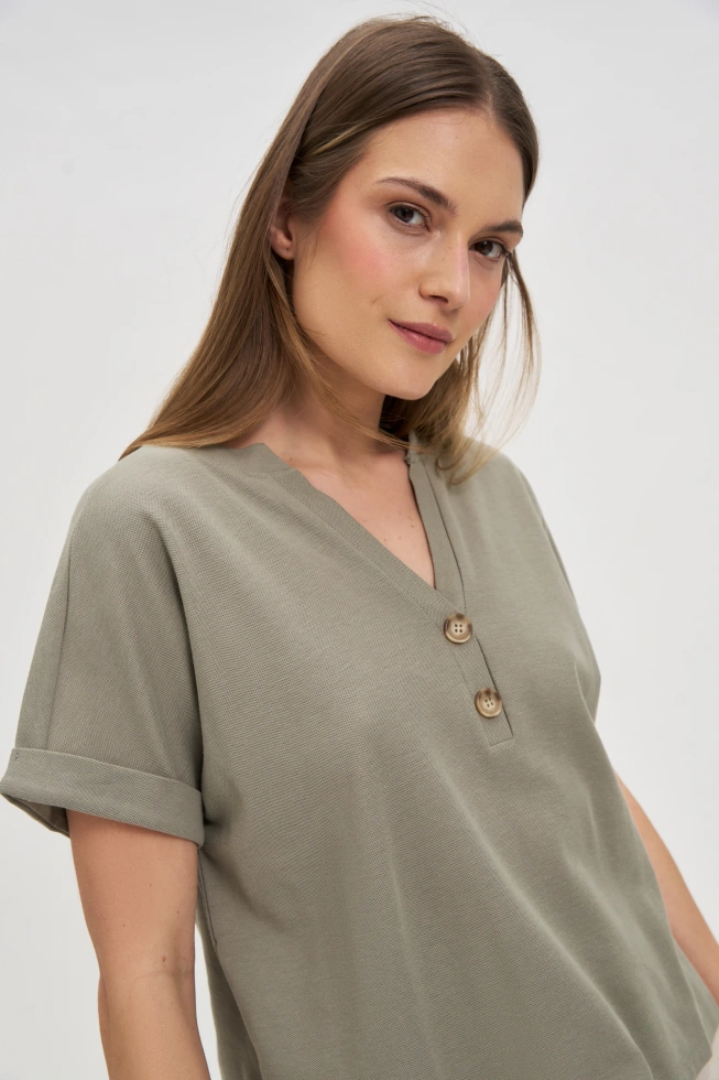 WOMEN'S TSHIRT L-TS-4700 OLIVE-set