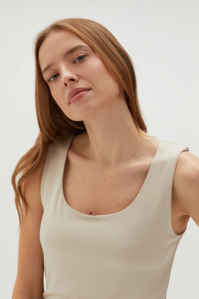 WOMEN'S TOP L-TS-4606 L.BEIGE