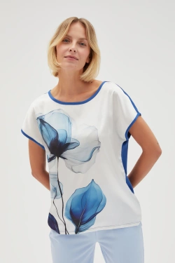 WOMEN'S TSHIRT L-TS-4646 L.BLUE