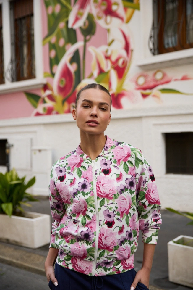 WOMEN'S SWEATSHIRT L-BL-4901 OFF WHITE-set