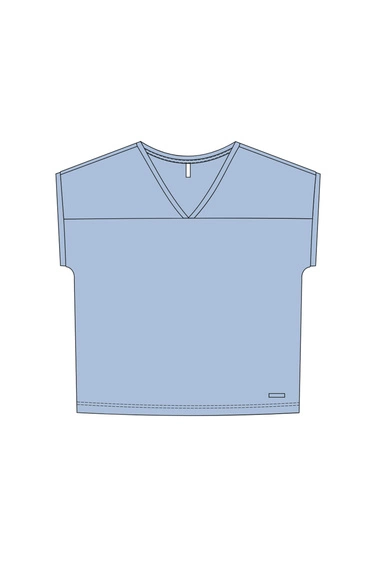 WOMEN'S TSHIRT L-TS-4984 L.BLUE