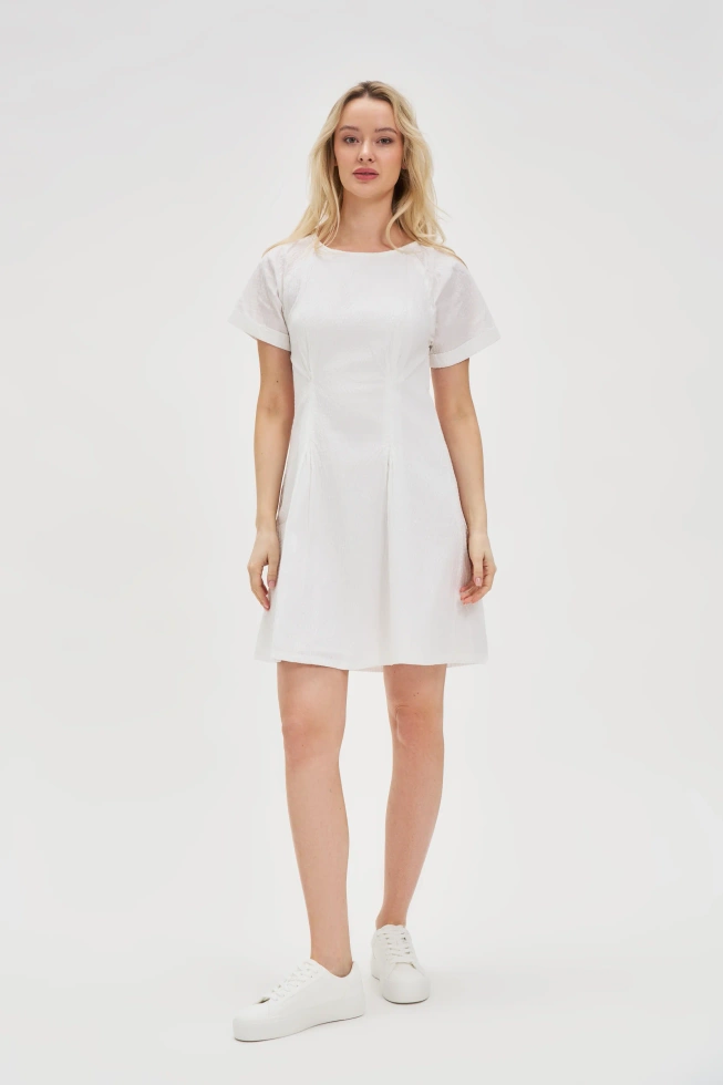 WOMEN'S DRESS L-SU-4627 WHITE-set