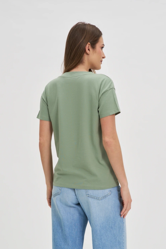 WOMEN'S TSHIRT L-TS-4625 OLIVE